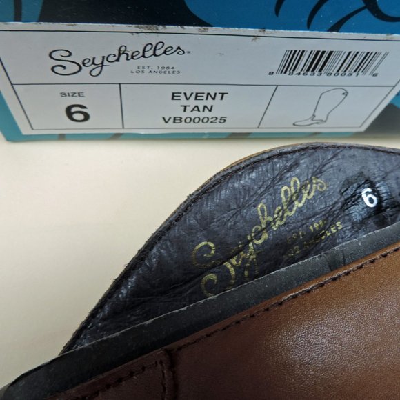 Seychelles Event Leather Riding Boots Brown 6 NIB - Picture 7 of 8